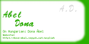 abel dona business card